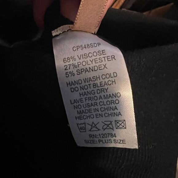 Yelete High Waist Compression Leggings .  Black. NWT. Plus Size - Picture 7 of 7